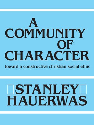 cover image of A Community of Character